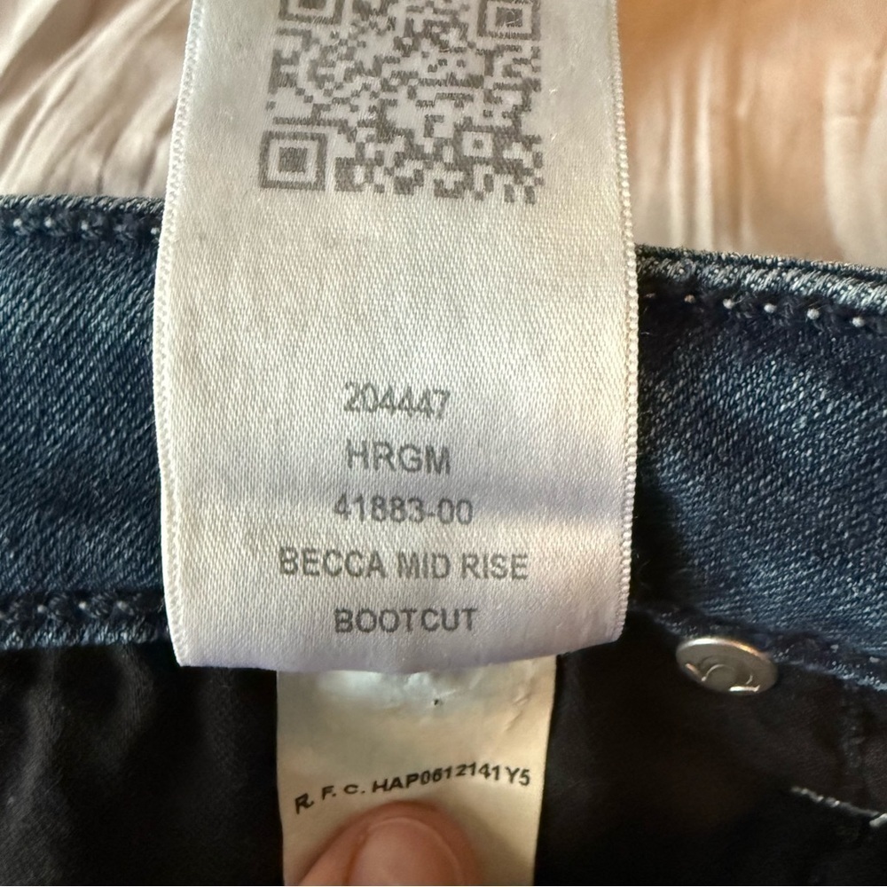 True Religion Becca Bootcut Jeans Size 27 Mid Rise Made in Mexico #204447 - Picture 9 of 12